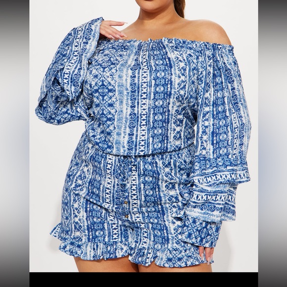 Trips To Cabo Romper from fashion nova nwt 1x - Picture 1 of 3